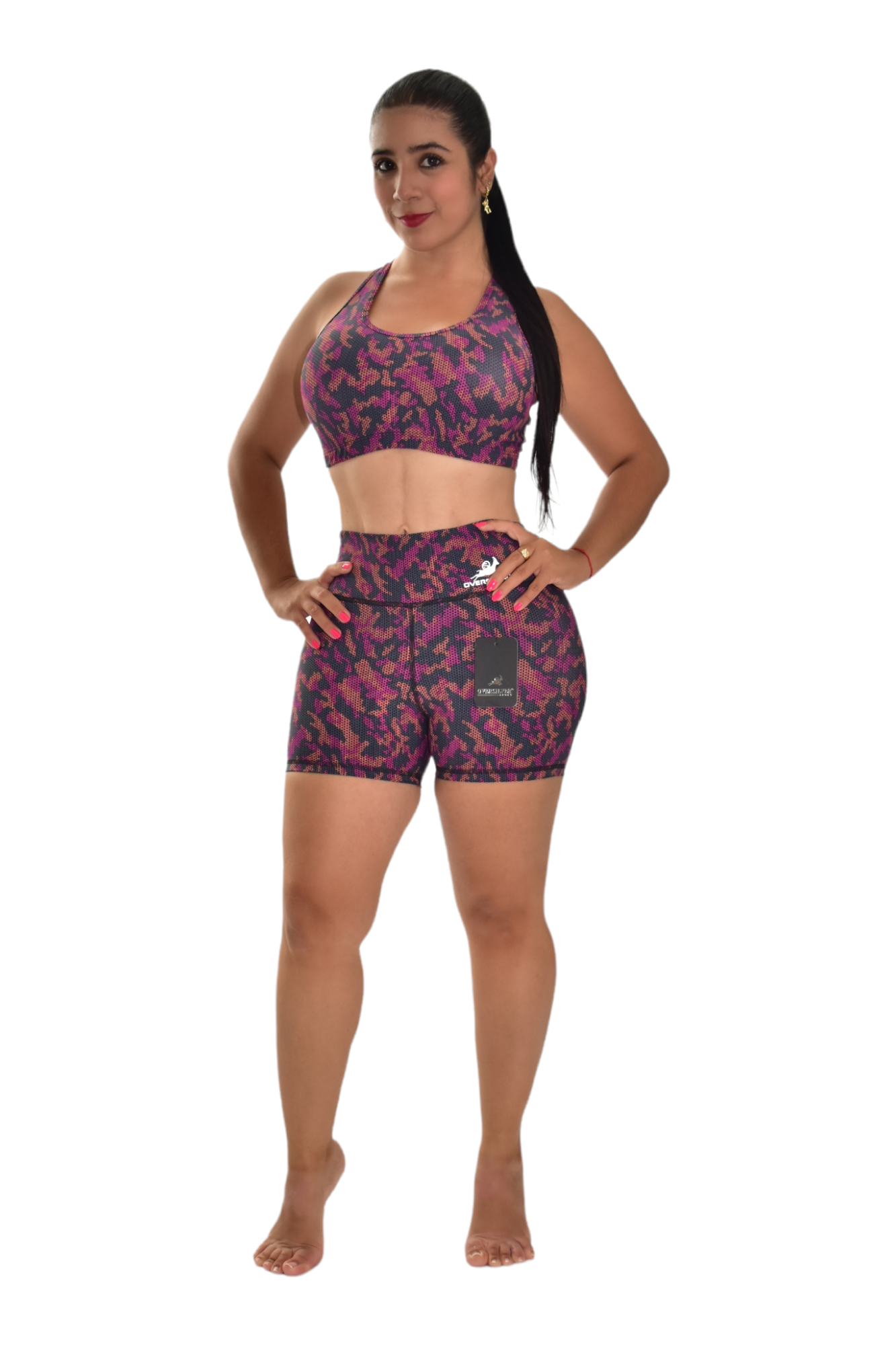 SHORT SET 2 PIEZAS PREMIUMTEX VINOTINTO MILITAR oversilvercolombia