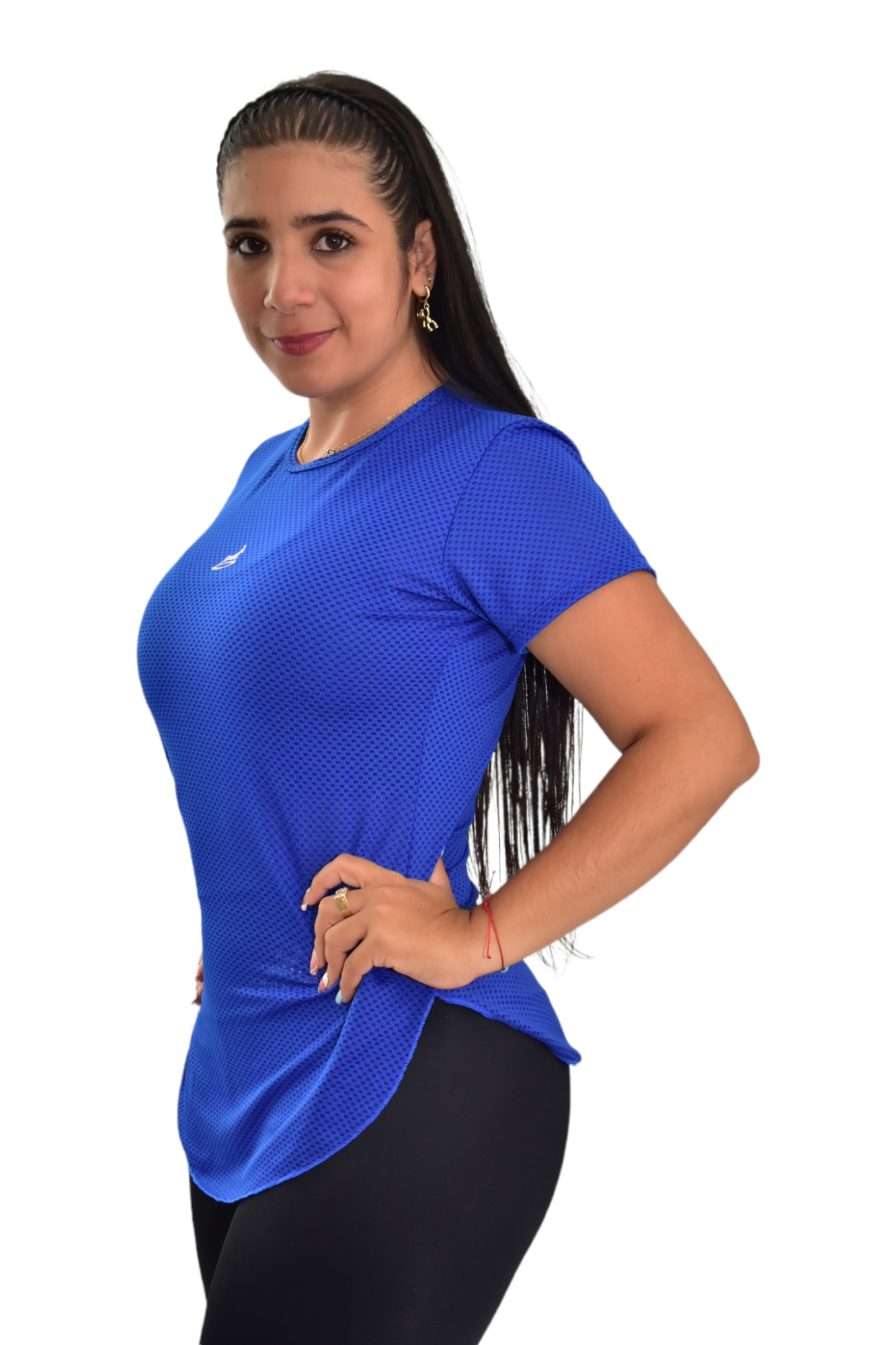 CAMISETA MANGA CORTA MALLA AZUL REY OVERSILVER®