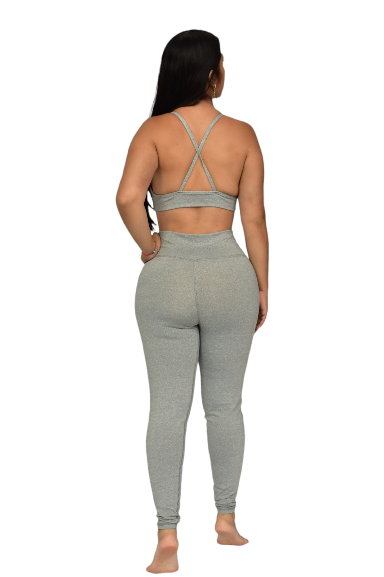 LEGGINS SET 2 PIEZAS SUPLEX GRIS JASPE oversilvercolombia