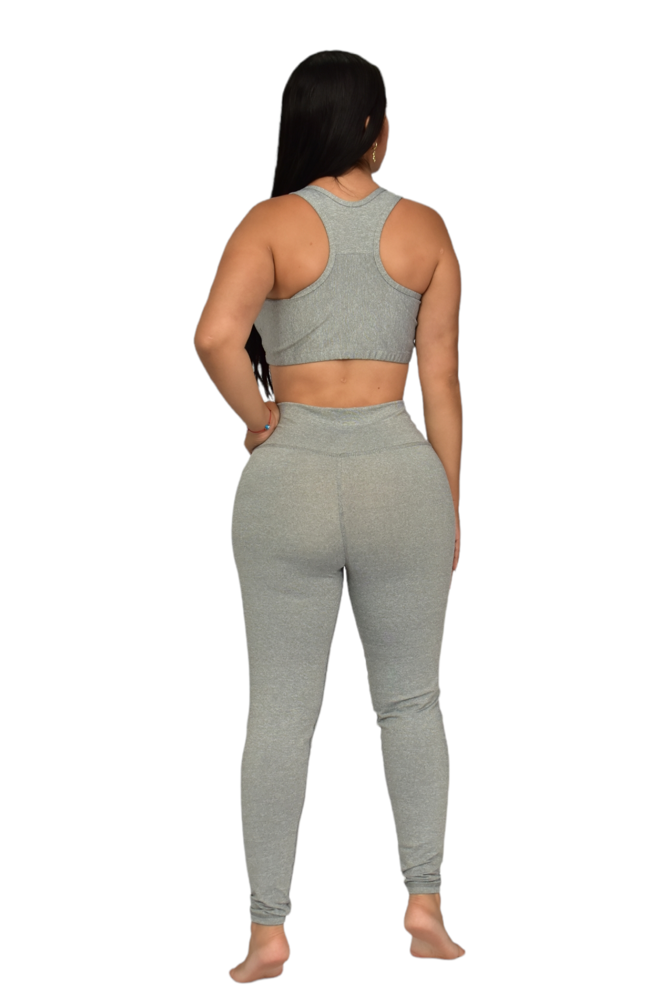 LEGGINS SET 2 PIEZAS SUPLEX GRIS JASPE oversilvercolombia