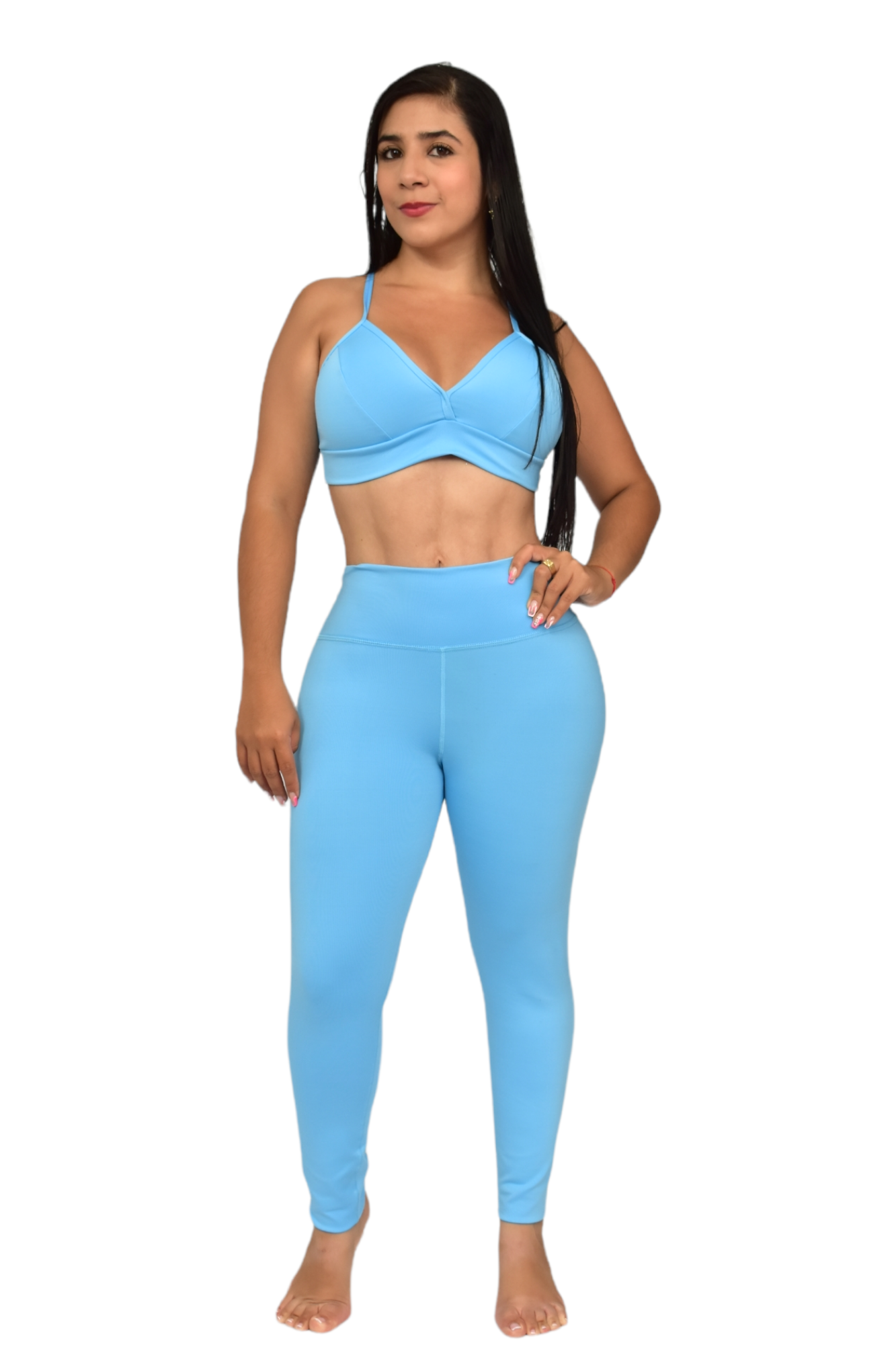 LEGGINS SET 2 PIEZAS SUPLEX AZUL CIELO oversilvercolombia