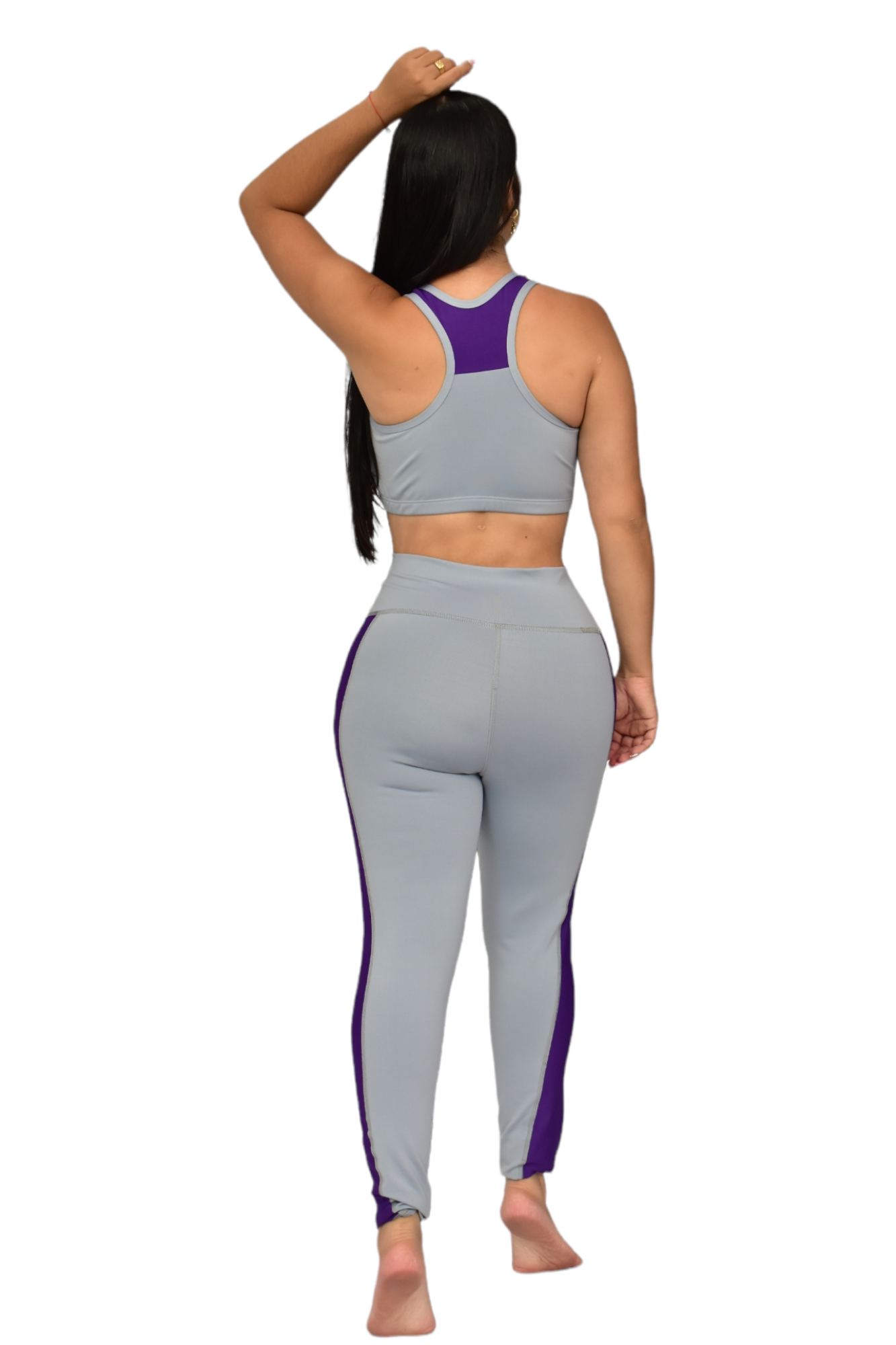 LEGGINS COMBINADO SET 2 PIEZAS SUPLEX GRIS CLARO oversilvercolombia