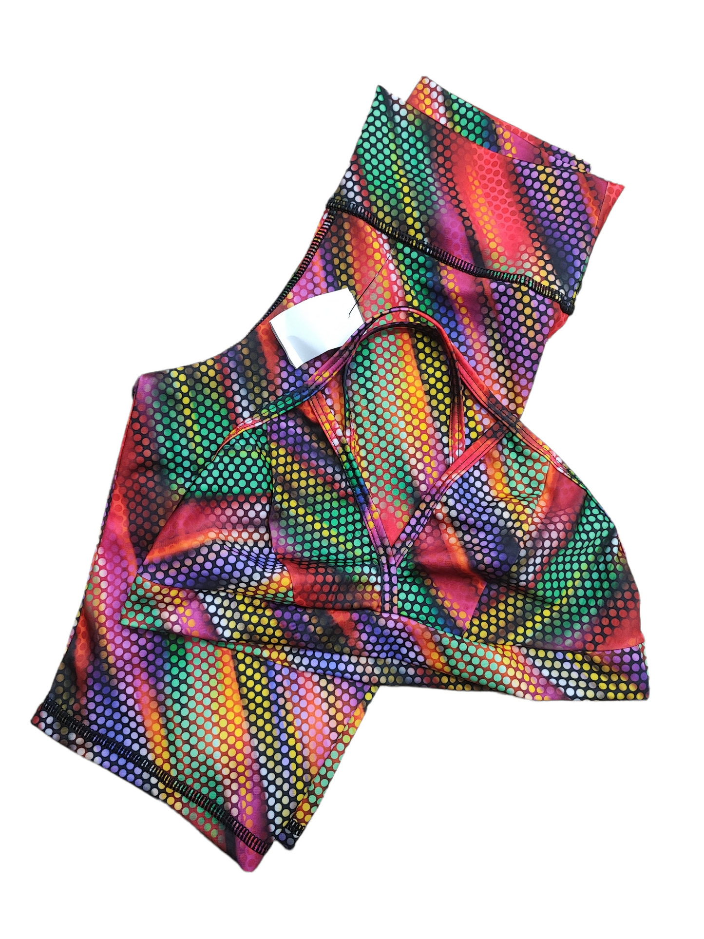 BIKER SET 2 PIEZAS SPORTGYM DIAGONAL PUNTOS FUCSIA oversilvercolombia