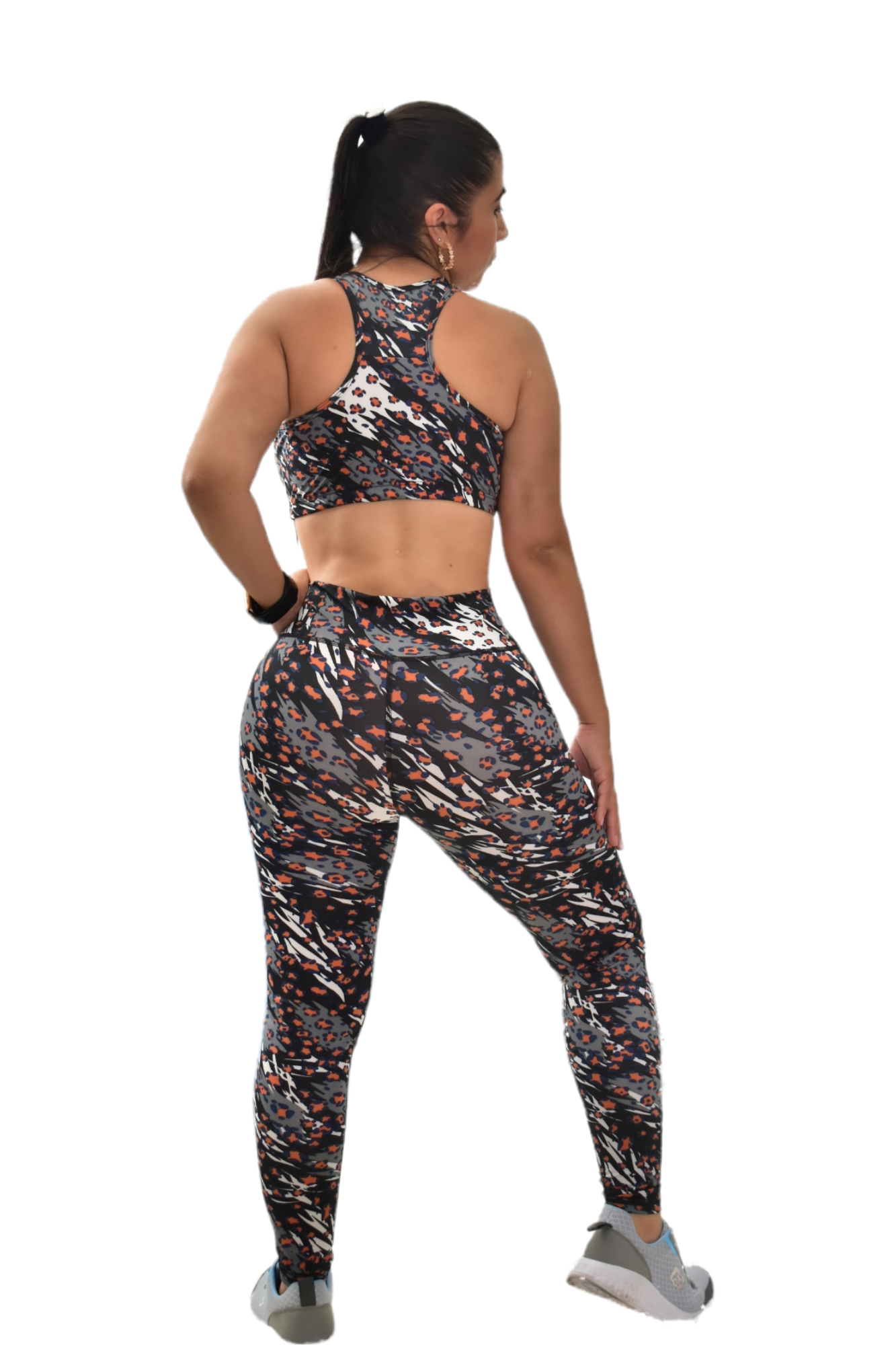 LICRA SET 2 PIEZAS SPORTGYM NEGRO BLANCO oversilvercolombia