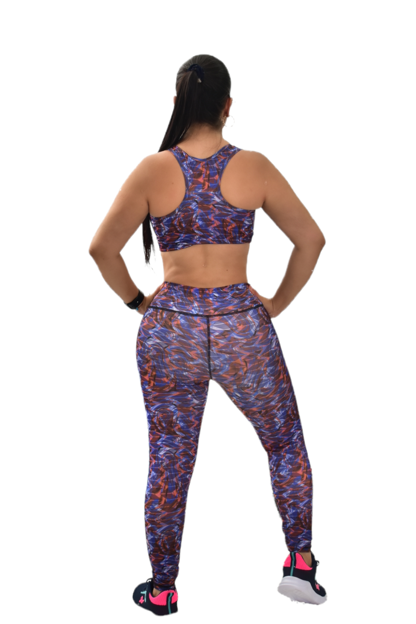 LEGGINS SET 2 PIEZAS SPORTGYM MORADO RAYA oversilvercolombia