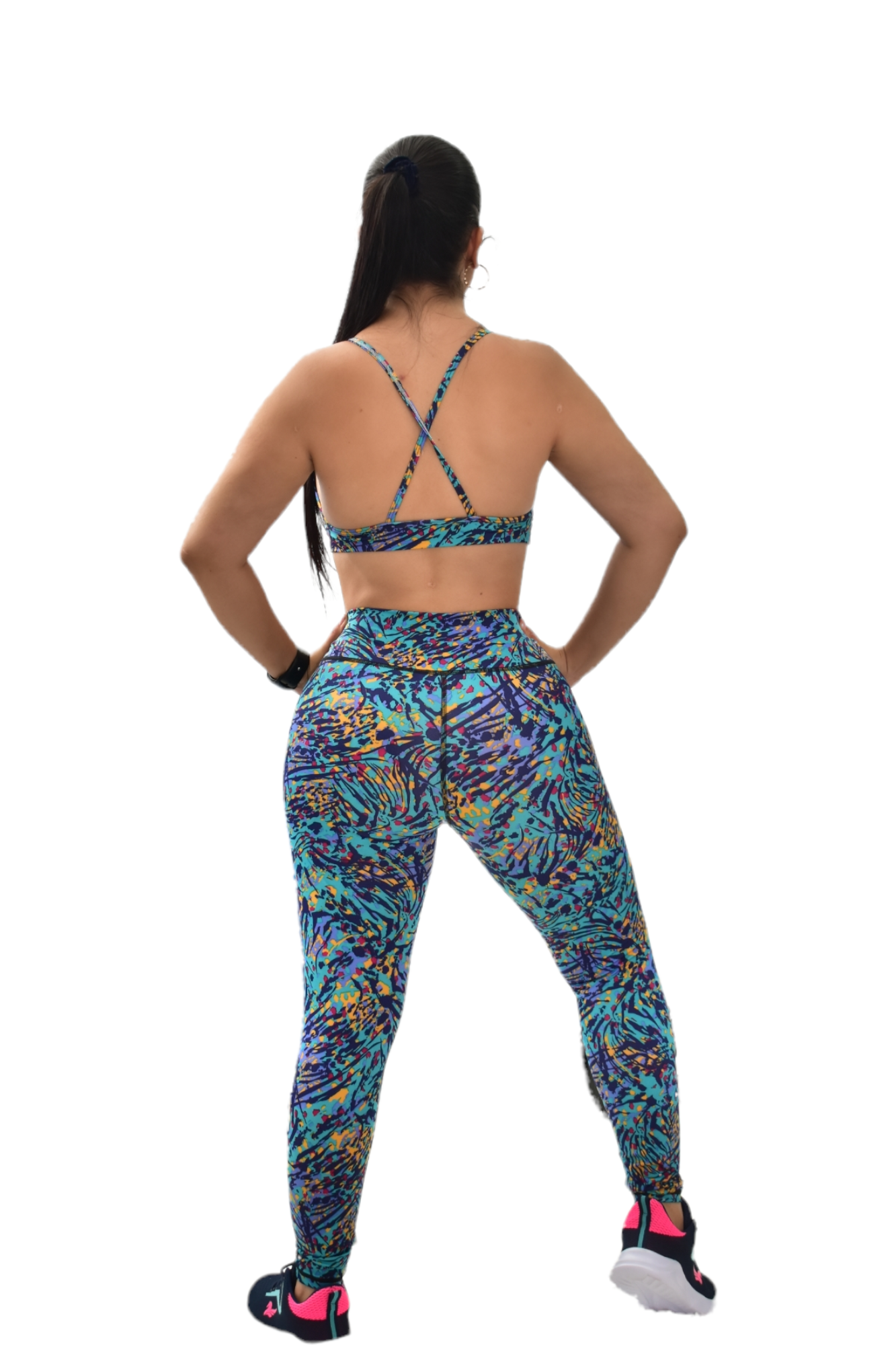 LICRA SET 2 PIEZAS SPORTGYM AZUL RAYA oversilvercolombia
