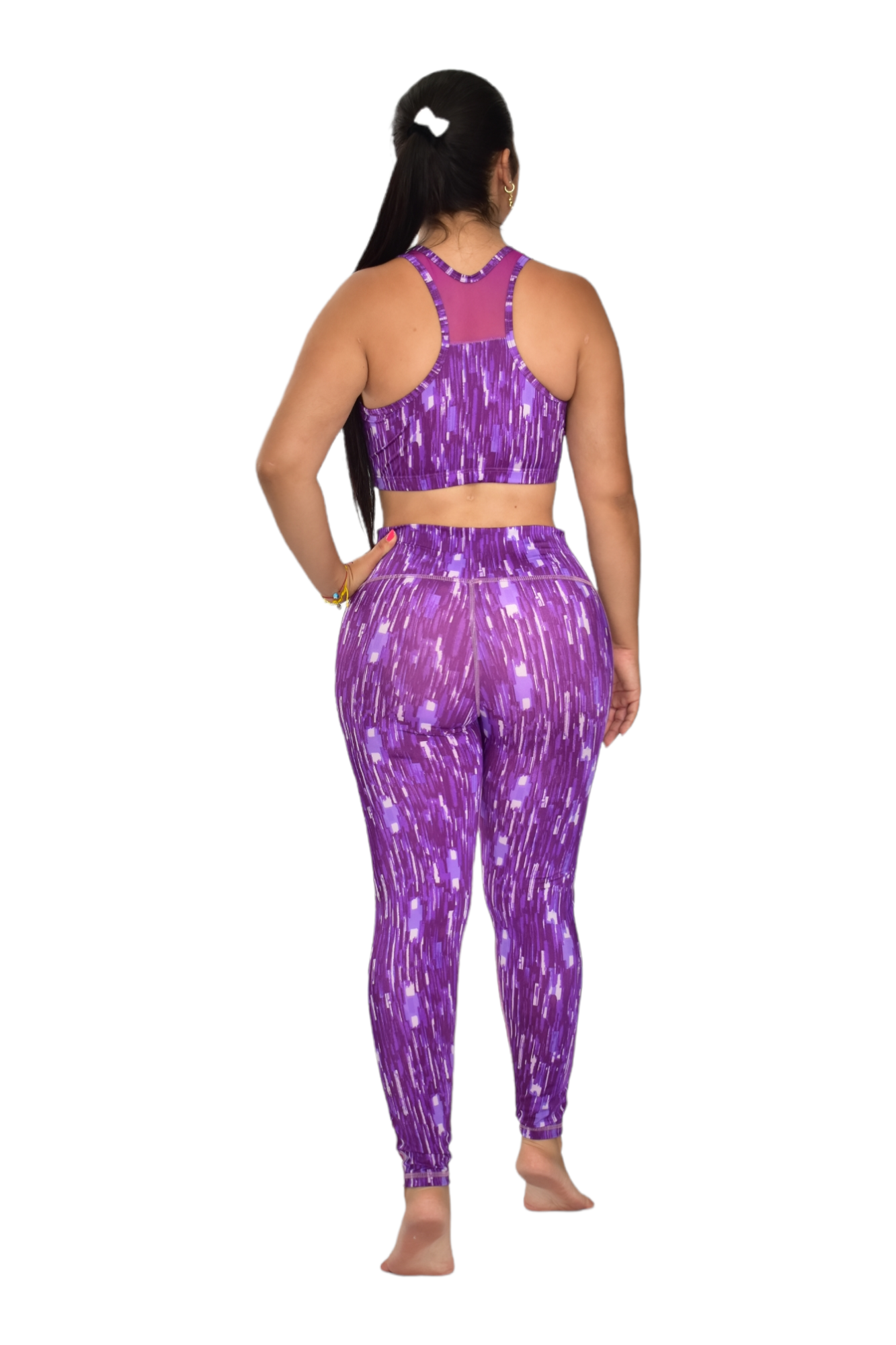 LEGGINS COMBINADA SET 2 PIEZAS SPORTGYM MORADO RALLA oversilvercolombia