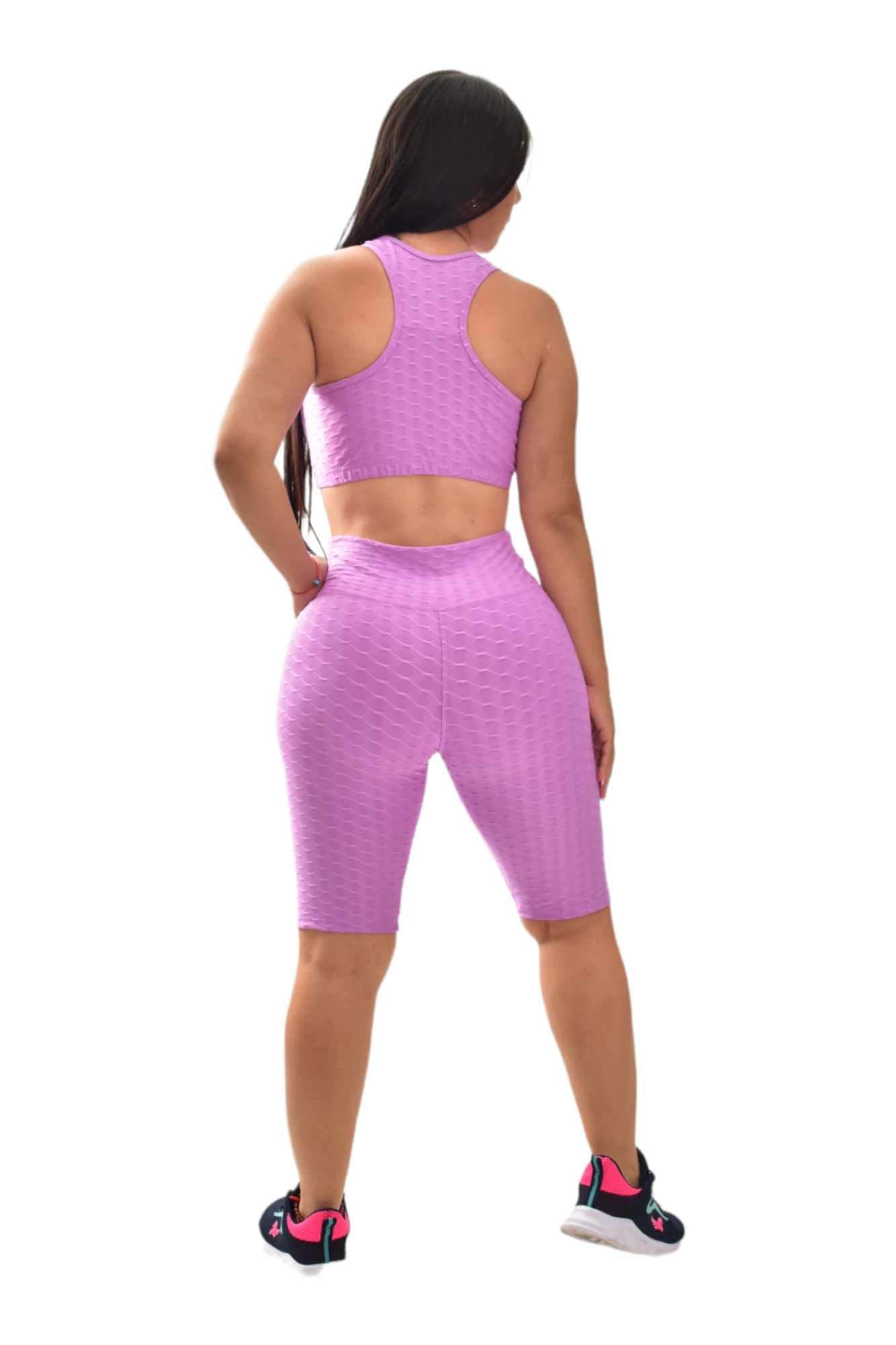 BIKER SET 2 PIEZAS TEXTURIZADO MORADO oversilvercolombia