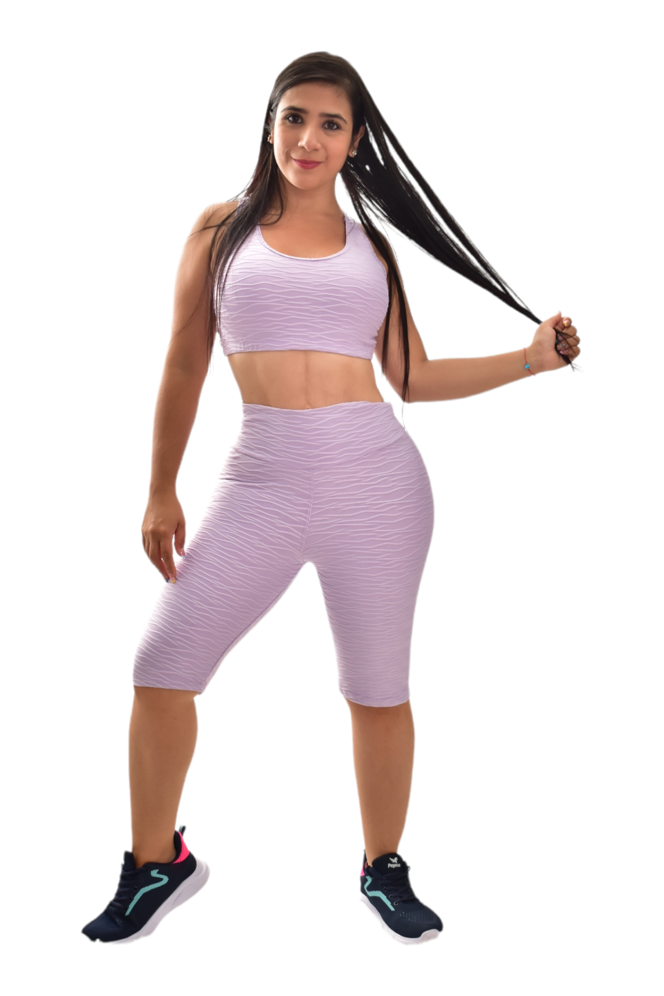BIKER PUSH UP SET 2 PIEZAS TEXTURIZADO LILA oversilvercolombia