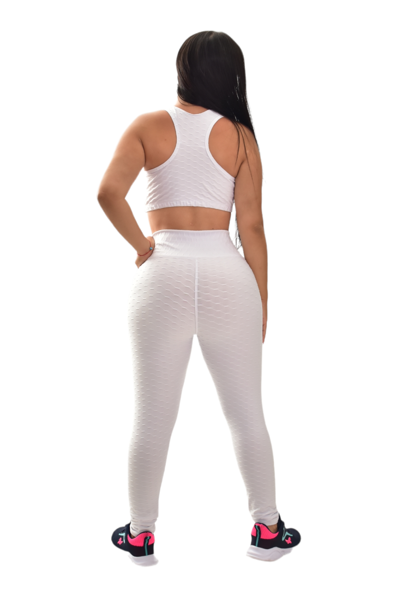 LEGGINS SET 2 PIEZAS TEXTURIZADO BLANCO oversilvercolombia