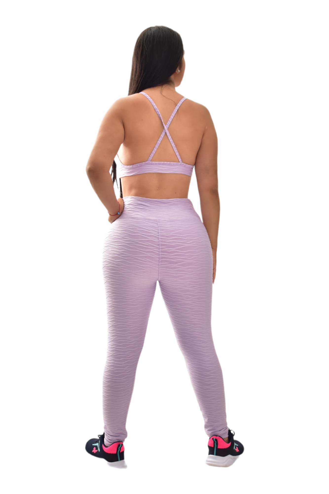 LEGGINS SET 2 PIEZAS TEXTURIZADO LILA oversilvercolombia