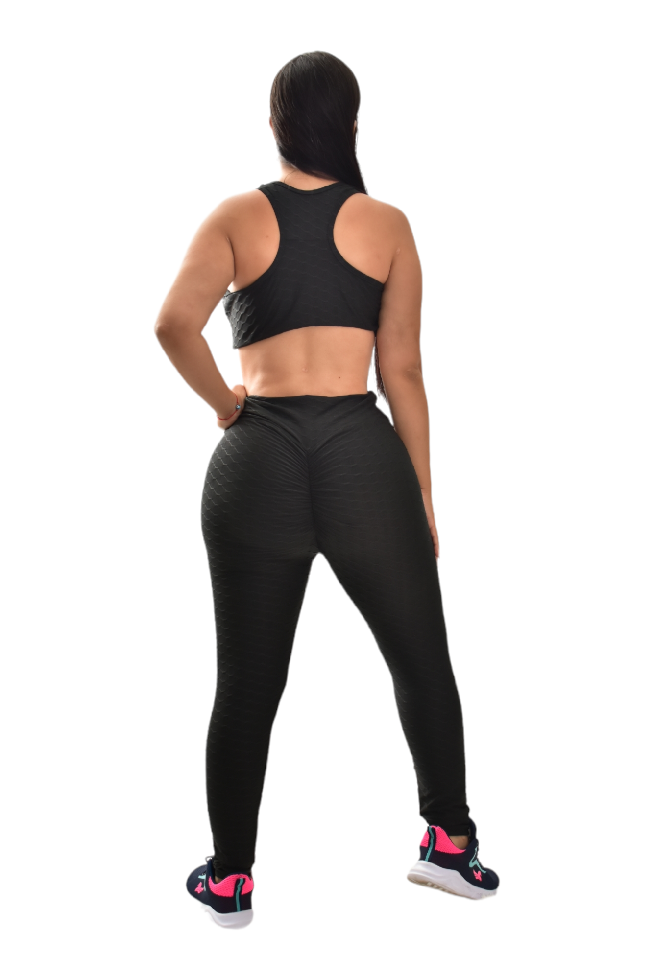 LEGGINS PUSH UP SET 2 PIEZAS TEXTURIZADO NEGRO oversilvercolombia