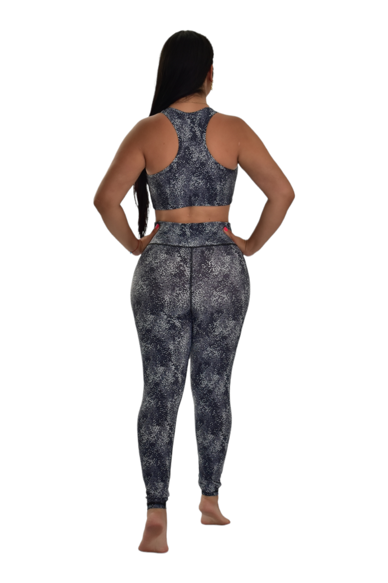 LEGGINS SET 2 PIEZAS PREMIUMTEX GRIS MILITAR TRIANGULO oversilvercolombia