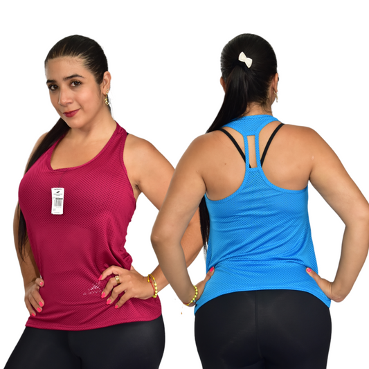 CAMISILLA DEPORTIVA TALLA UNICA Y PLUS OVERSILVER