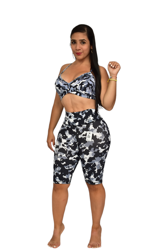 BIKER SET 2 PIEZAS PREMIUMTEX MILITAR BLANCO NEGRO oversilvercolombia