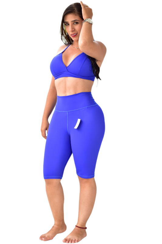 BIKER SET 2 PIEZAS PREMIUMTEX AZUL REY