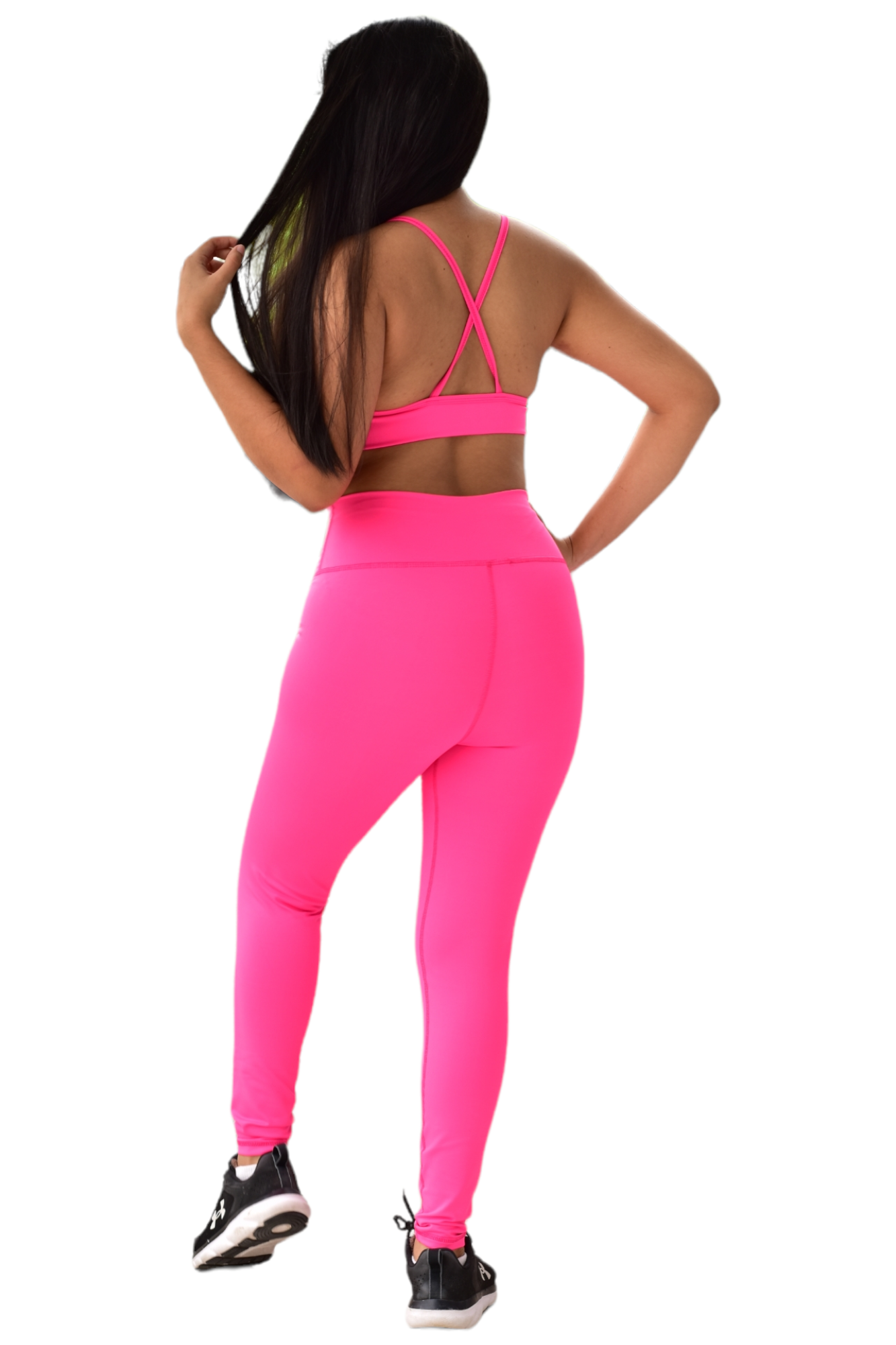 LEGGINS  SET 2 PIEZAS SUPLEX FUCSIA