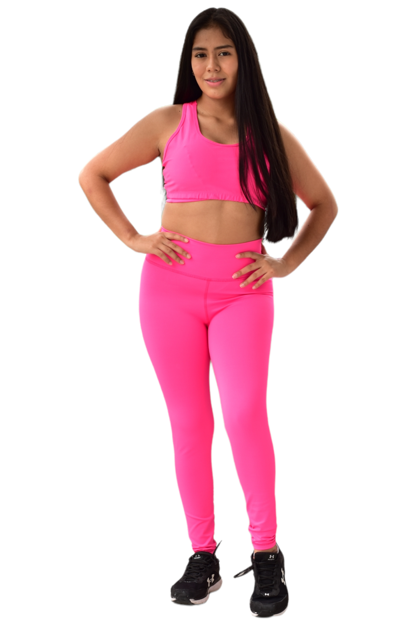 LEGGINS  SET 2 PIEZAS SUPLEX FUCSIA