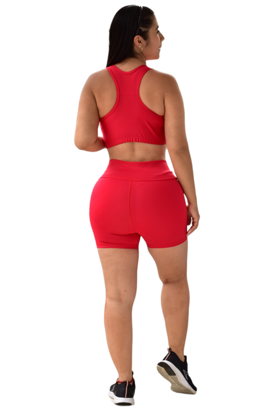 SHORT SET 2 PIEZAS SUPLEX ROJO