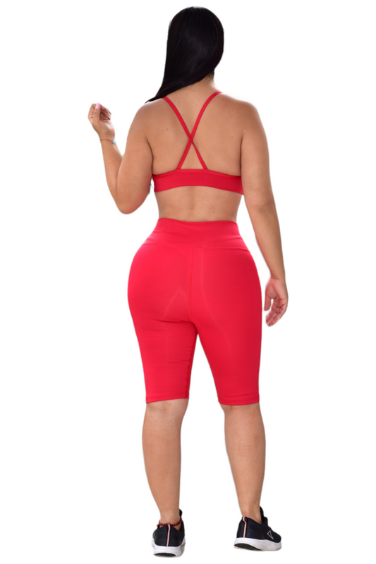BIKER SET 2 PIEZAS SUPLEX ROJO