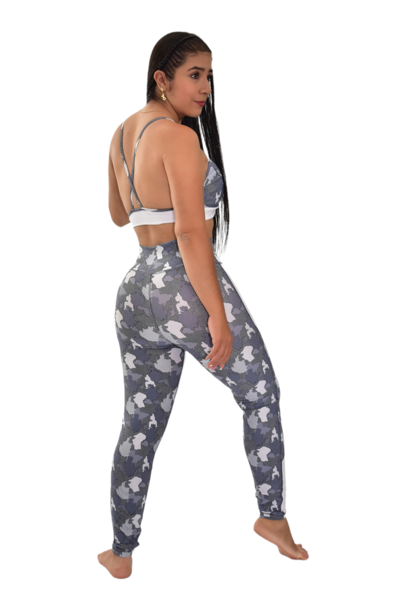 LEGGINS COMBINADA SET 2 PIEZAS PREMIUMTEX GRIS MILITAR oversilvercolombia