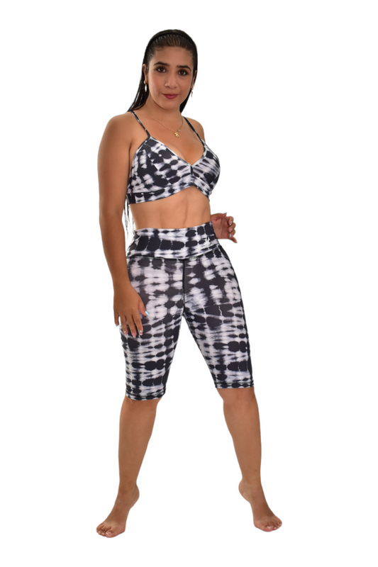 BIKER SET 2 PIEZAS PREMIUMTEX NEGRO MANCHAS oversilvercolombia