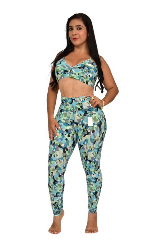 LEGGINS SET 2 PIEZAS PREMIUMTEX MILITAR VERDE AZUL oversilvercolombia