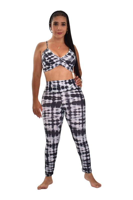 LEGGINS  SET 2 PIEZAS PREMIUMTEX NEGRO MANCHAS oversilvercolombia
