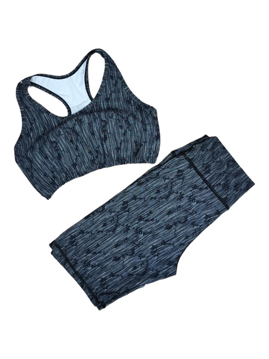 BIKER TALLA PLUS SET 2 PIEZAS PREMIUMTEX GRIS OSCURO RALLAS oversilvercolombia