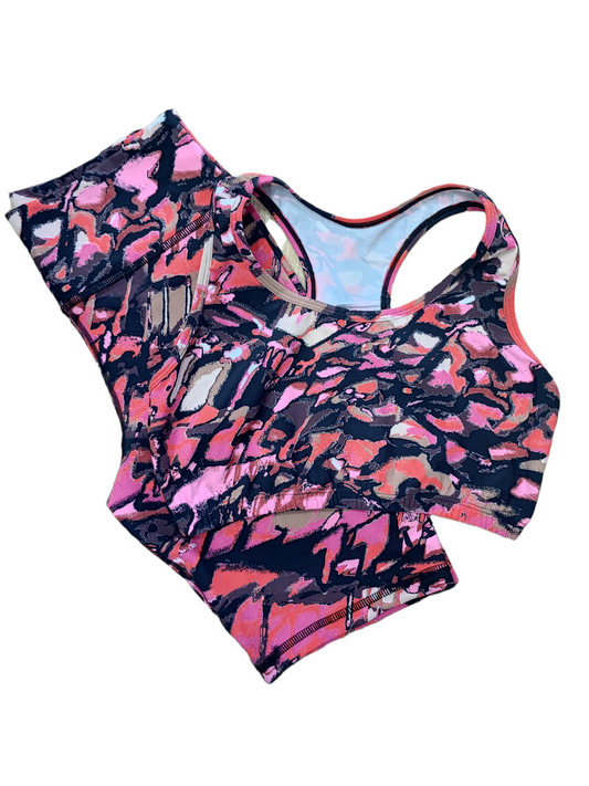 BIKER TALLA PLUS SET 2 PIEZAS PREMIUMTEX FUCSIA MANCHA NEGRO oversilvercolombia