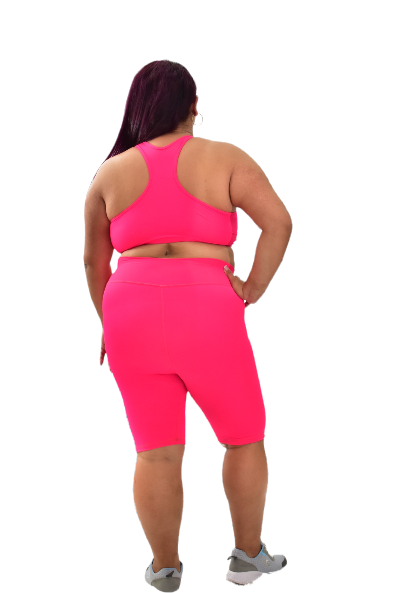 BIKER TALLA PLUS SET 2 PIEZAS PREMIUMTEX ROSADO NEON oversilvercolombia