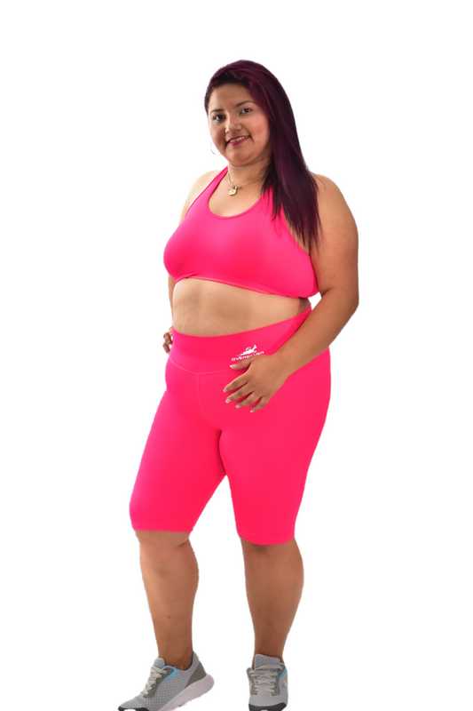 BIKER TALLA PLUS SET 2 PIEZAS PREMIUMTEX ROSADO NEON oversilvercolombia