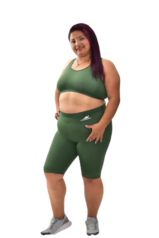 BIKER TALLA PLUS SET 2 PIEZAS PREMIUMTEX VERDE MILITAR oversilvercolombia