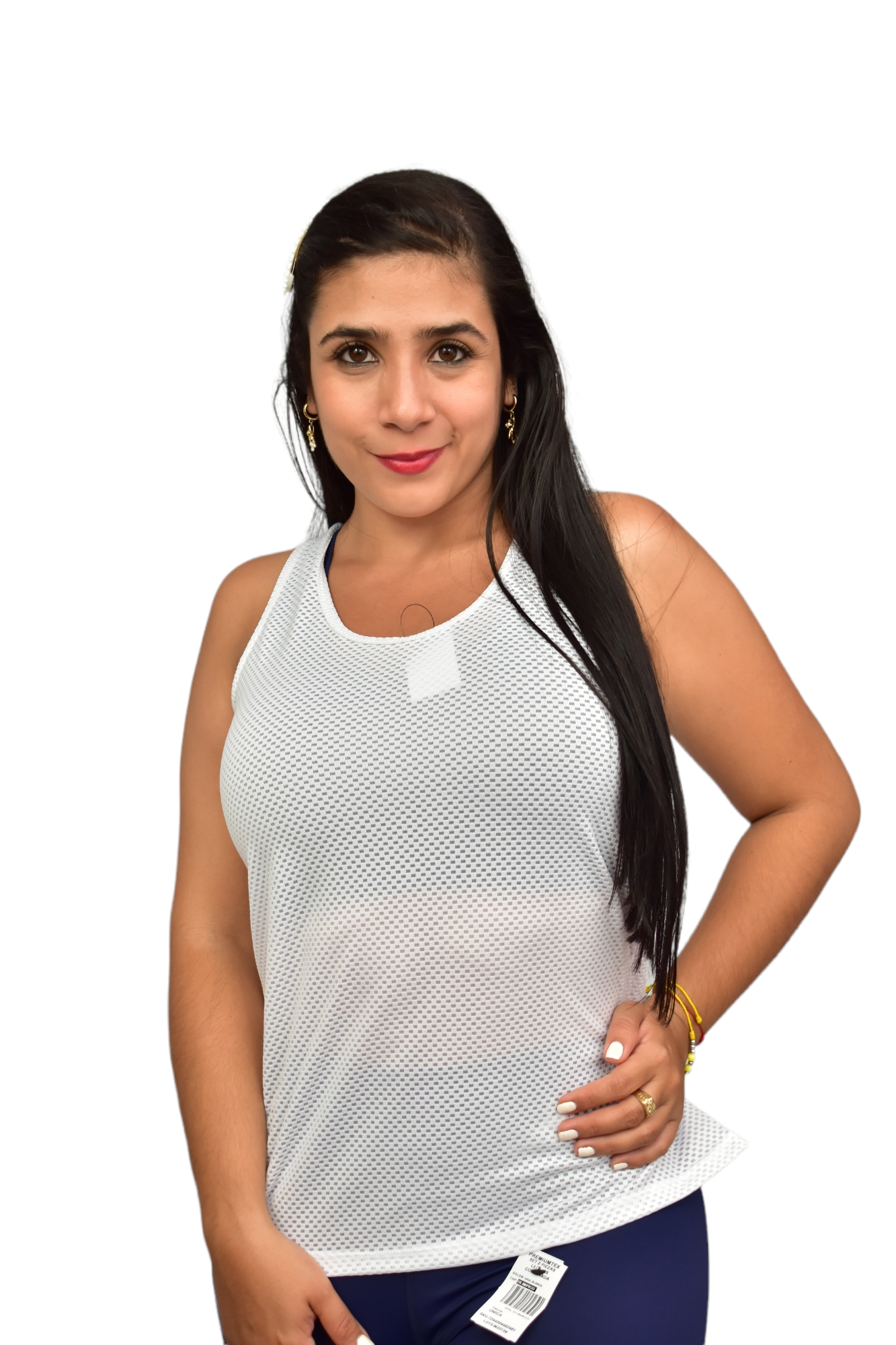 CAMISILLA ESCOTE LAGRIMA MALLA TALLA UNICA OVERSILVER®