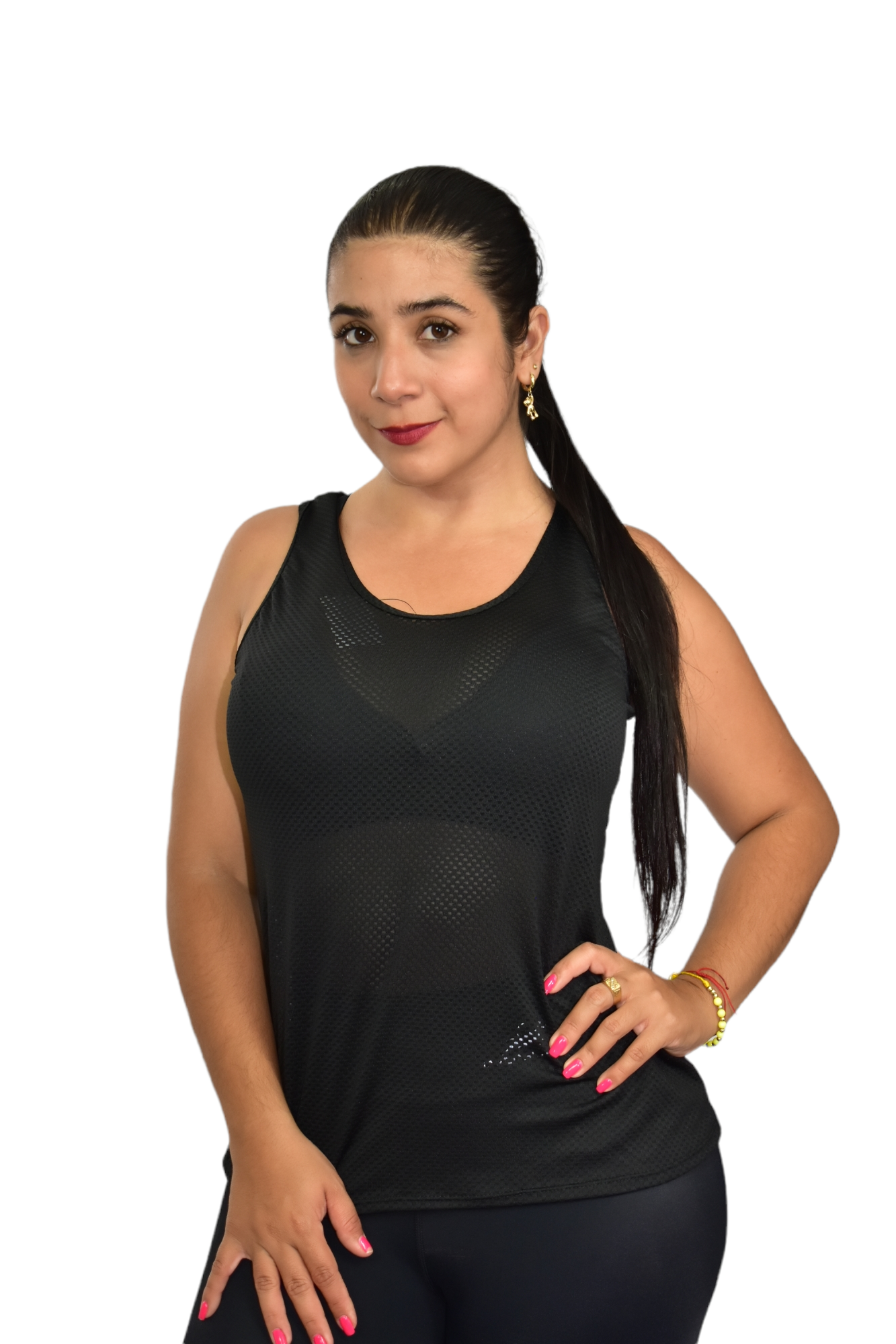 CAMISILLA ESCOTE LAGRIMA MALLA TALLA UNICA OVERSILVER®