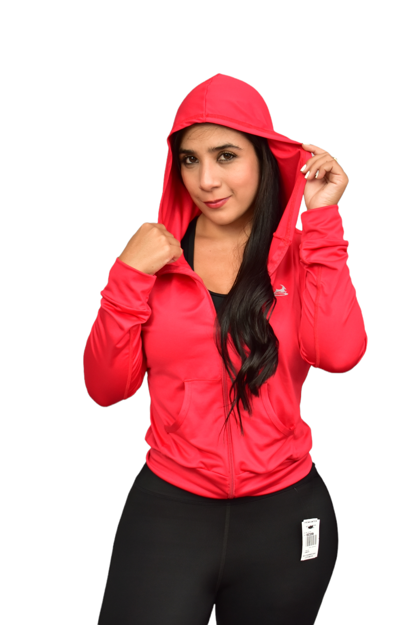 CHAQUETA DEPORTIVA DAMA LICRADA ROJO OVERSILVER®