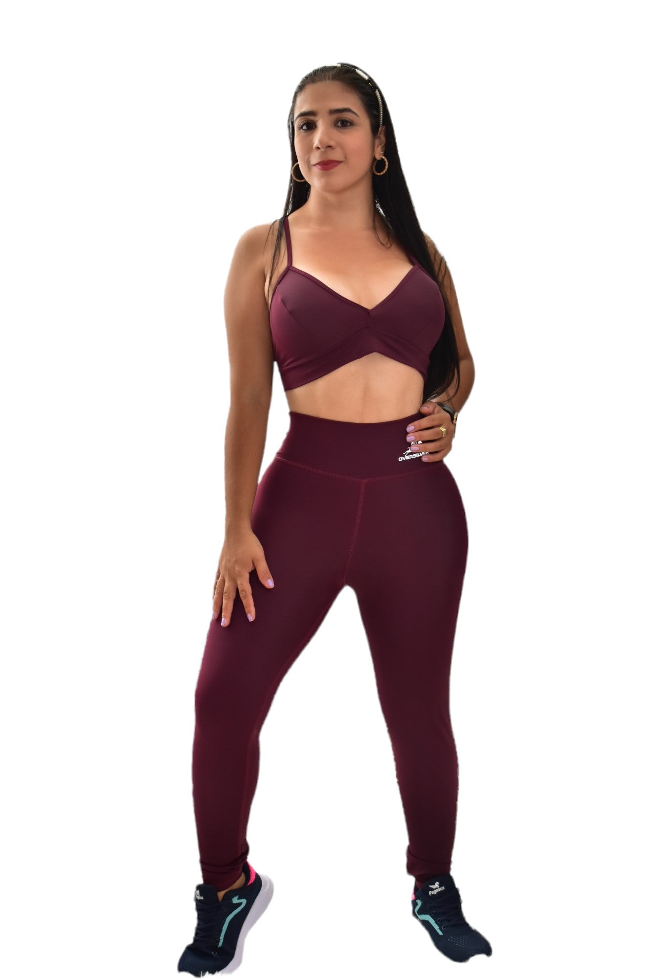 LEGGINS SET 2 PIEZAS PREMIUMTEX VINOTINTO oversilvercolombia