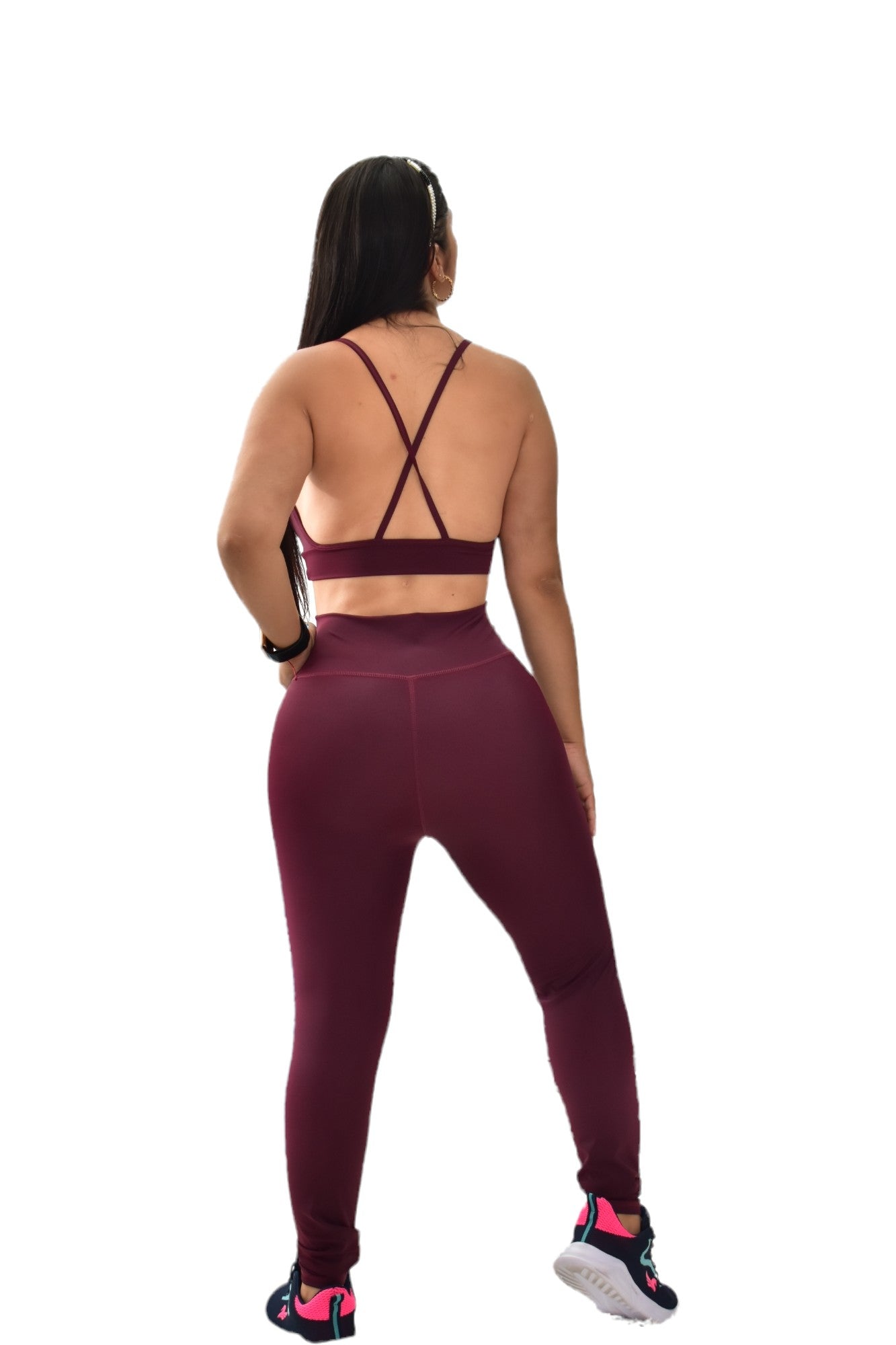 LEGGINS SET 2 PIEZAS PREMIUMTEX VINOTINTO oversilvercolombia