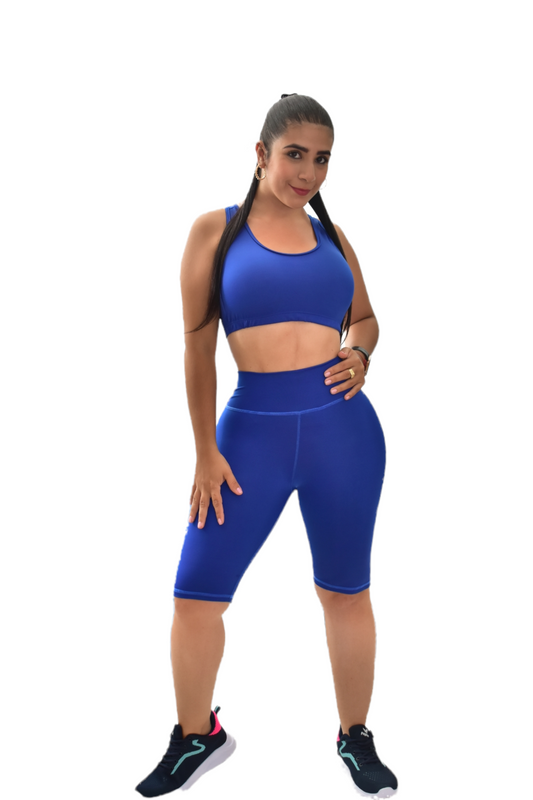 BIKER SET 2 PIEZAS NEWGYM AZUL REY oversilvercolombia