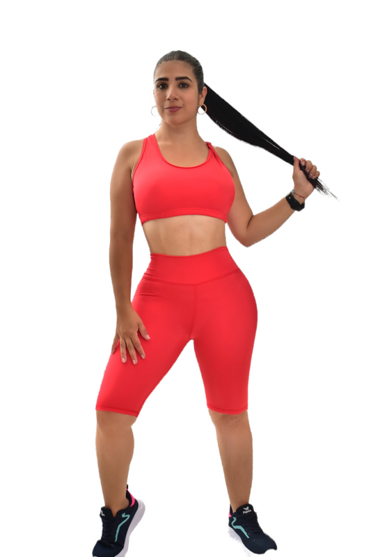 BIKER SET 2 PIEZAS NEWGYM ROJO oversilvercolombia