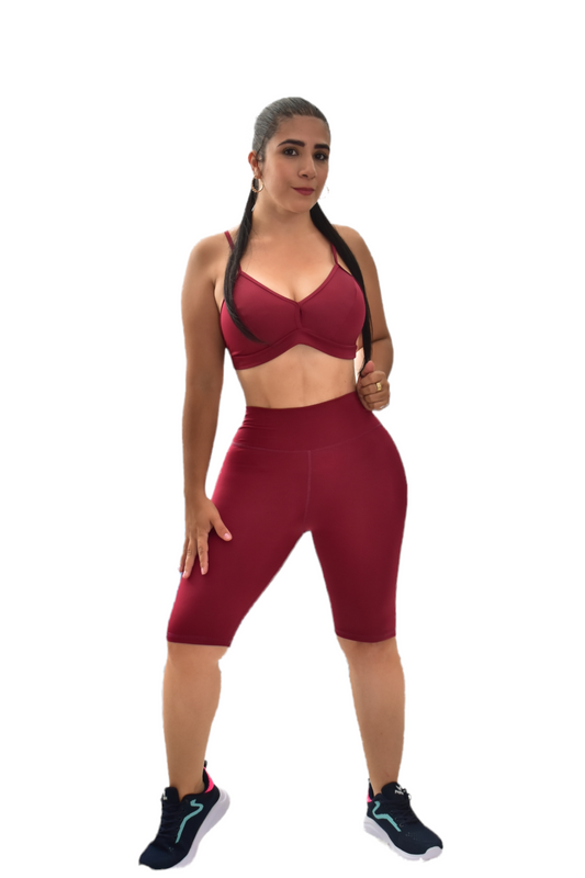 BIKER SET 2 PIEZAS NEWGYM VINOTINTO oversilvercolombia