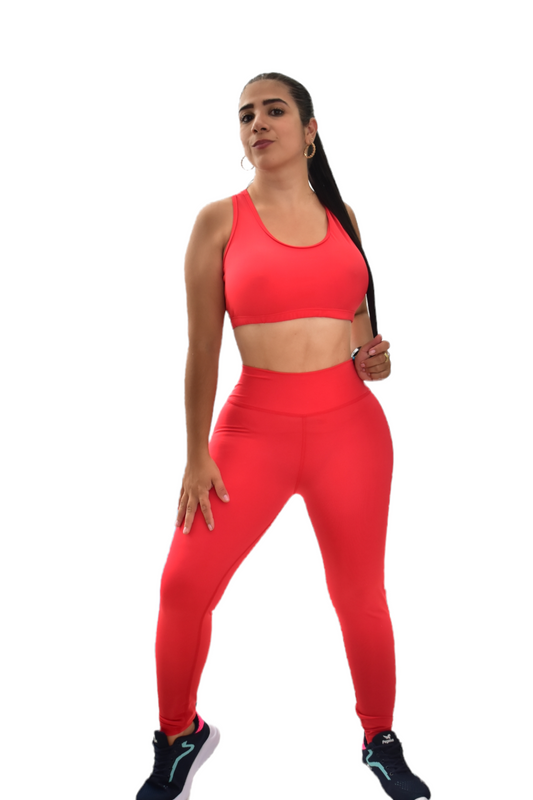 LICRA SET 2 PIEZAS NEWGYM ROJO oversilvercolombia