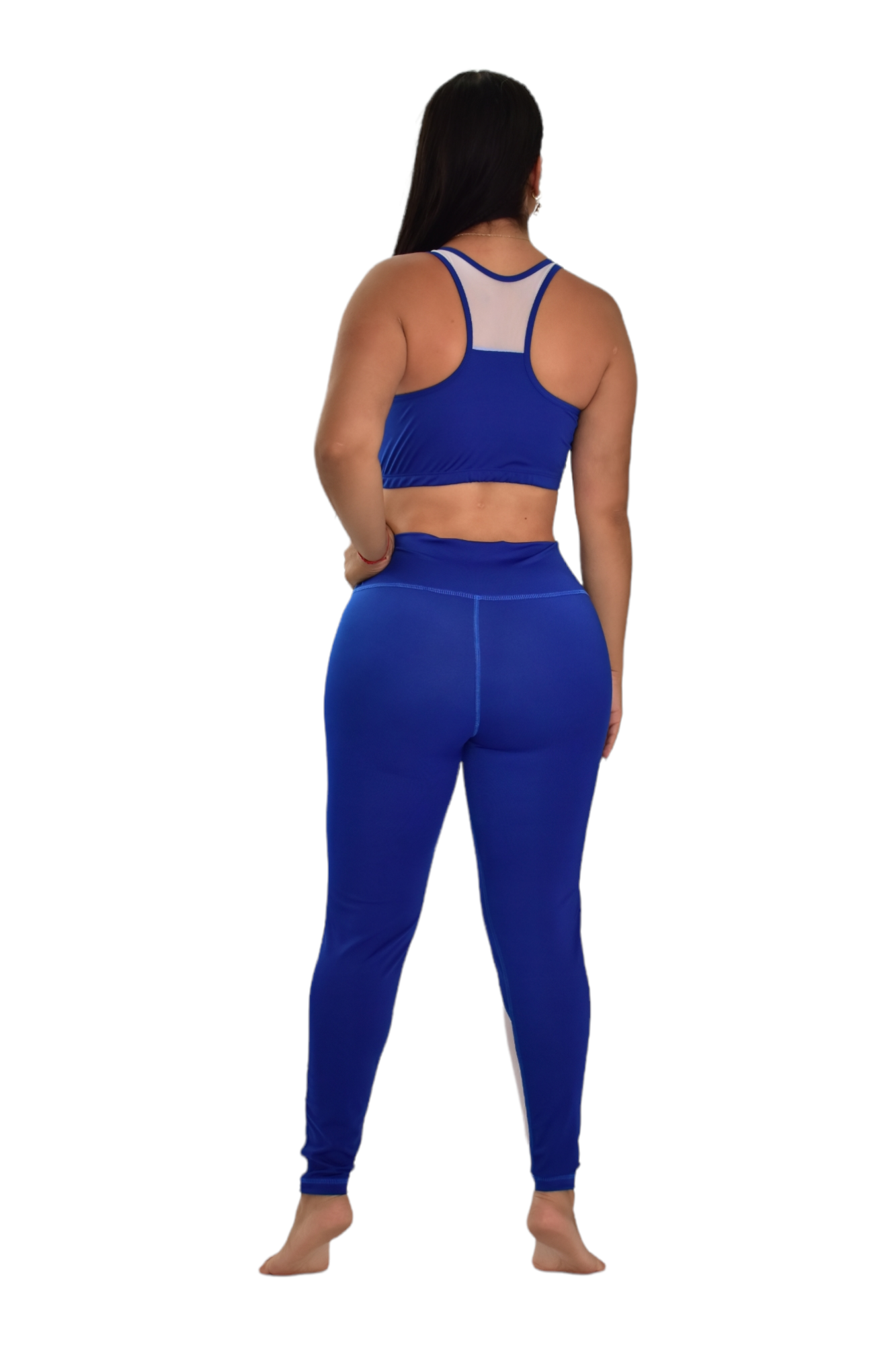 LEGGINS COMBINADA SET 2 PIEZAS NEWGYM AZUL REY oversilvercolombia