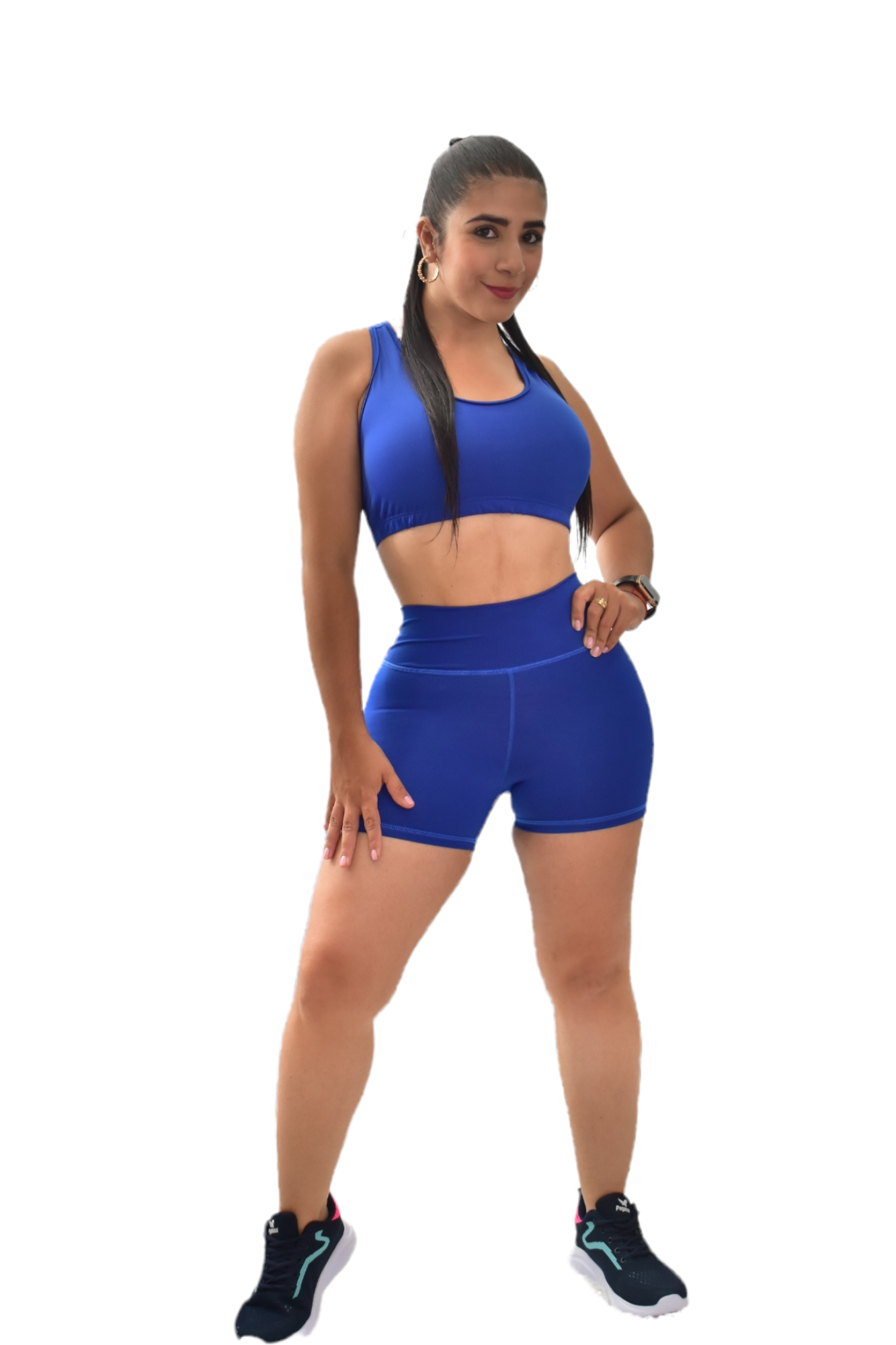 SHORT SET 2 PIEZAS NEWGYM AZUL REY oversilvercolombia