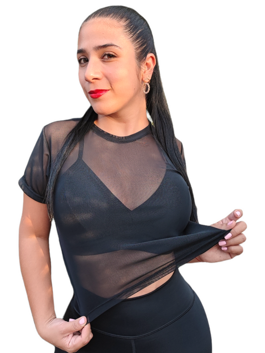 CAMISETA OVERSIZE CORTA MALLATEX OVERSILVER®