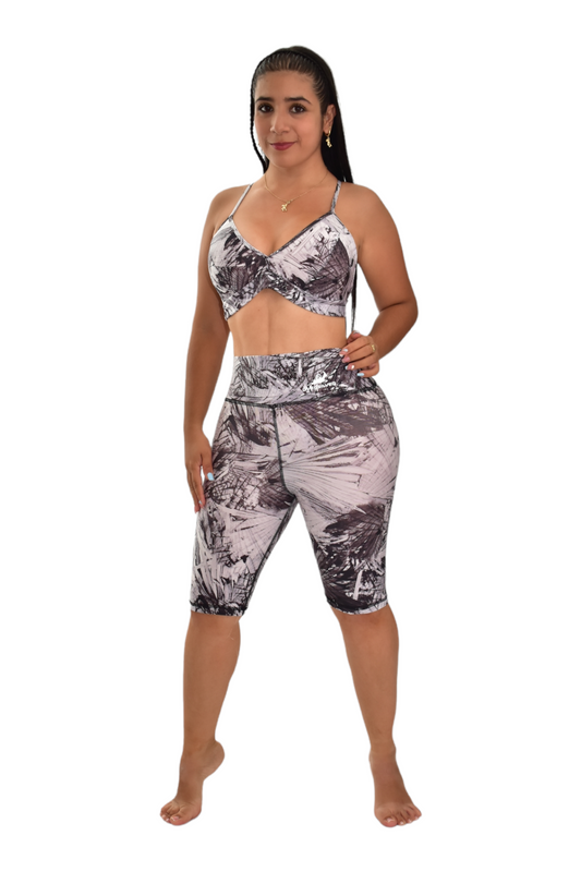 BIKER SET 2 PIEZAS PREMIUMTEX GRIS METALICO RALLADO oversilvercolombia