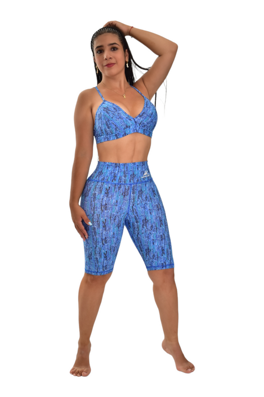 BIKER SET 2 PIEZAS PREMIUMTEX AZUL CUADRO oversilvercolombia