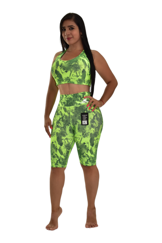 BIKER SET 2 PIEZAS PREMIUMTEX VERDE MANCHA oversilvercolombia
