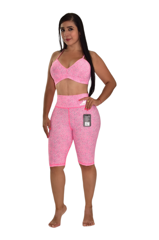 BIKER SET 2 PIEZAS PREMIUMTEX ROSADO PUNTOS oversilvercolombia