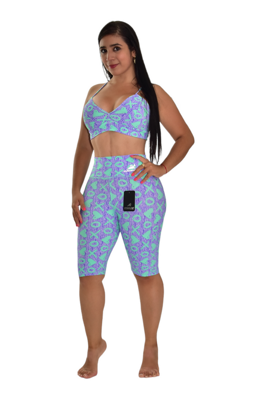 BIKER SET 2 PIEZAS PREMIUMTEX MORADO CORAZONES oversilvercolombia